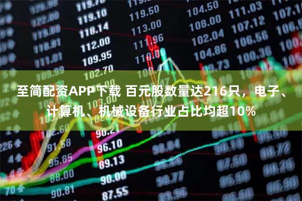 至简配资APP下载 百元股数量达216只，电子、计算机、机械设备行业占比均超10%